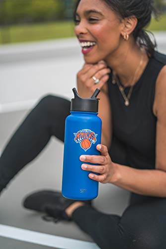 Simple Modern Officially Licensed NBA Oklahoma City Thunder Drinkware   Insulated Stainless Steel Tumbler Travel Mug Oklahoma City Thunder 24oz  Tumbler Thunder Logo