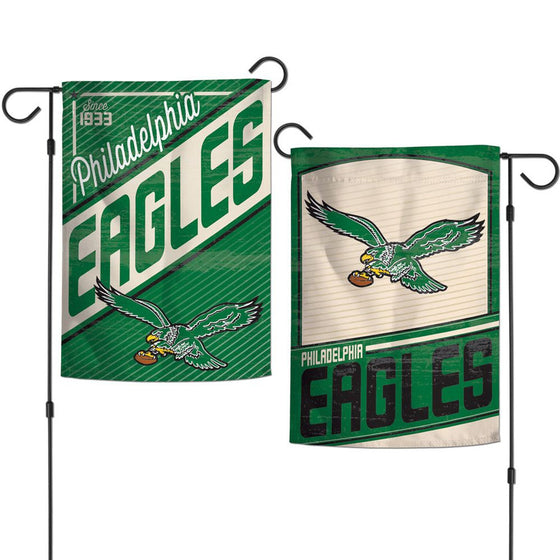 Philadelphia Eagles Flag 12X18 Garden Style Retro Design Special Order