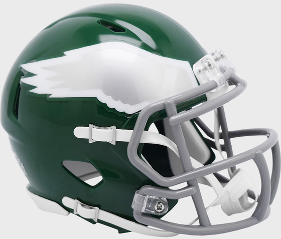 Philadelphia Eagles 1974 to 1995 Riddell Mini Speed Throwback Helmet