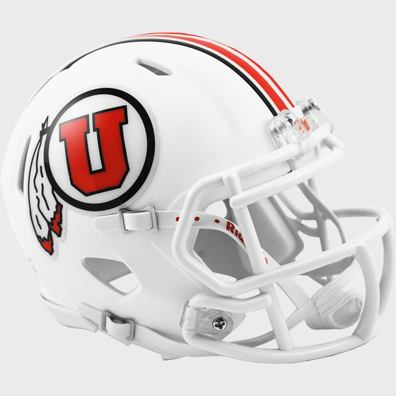 Utah Utes NCAA Mini Speed Football Helmet White