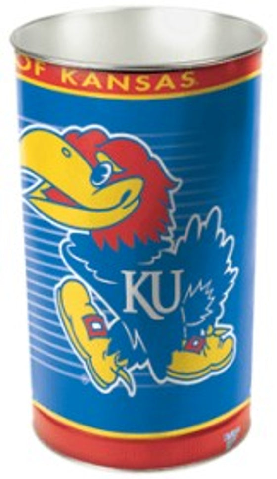 Kansas Jayhawks 15" Waste Basket (CDG)