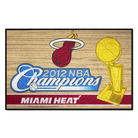 Miami Heat 2012 NBA Champions Starter Mat Accent Rug - 19in. x 30in.