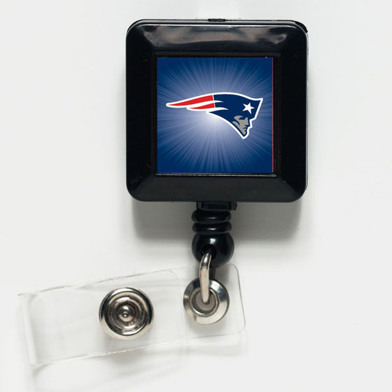 New England Patriots Badge Holder Retractable Square