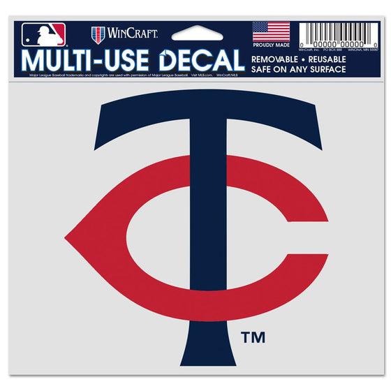 Minnesota Twins Decal 5x6 Ultra Color