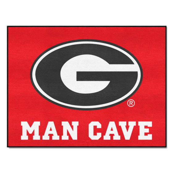 Georgia Bulldogs Man Cave All-Star Rug - 34 in. x 42.5 in.