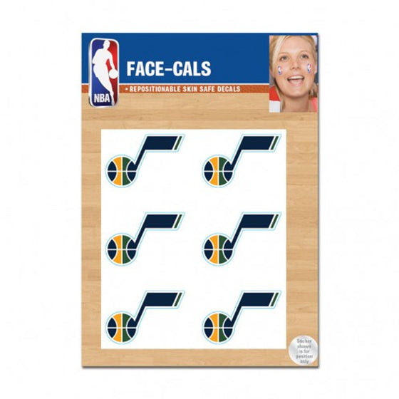 Utah Jazz Tattoo Face Cals Special Order