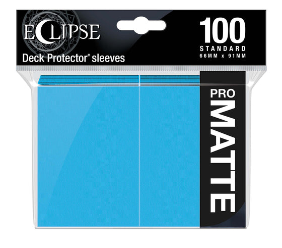 Eclipse Matte Standard Sleeves 100 Pack Sky Blue