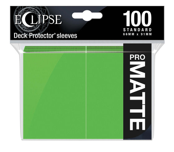 Eclipse Matte Standard Sleeves 100 Pack Lime Green