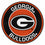 Georgia Bulldogs Roundel Rug - 27in. Diameter