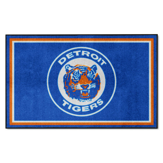 Detroit Tigers 4ft. x 6ft. Plush Area Rug1964