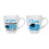 Carolina Panthers Coffee Mug 17oz Ceramic 2 Piece Set with Gift Box