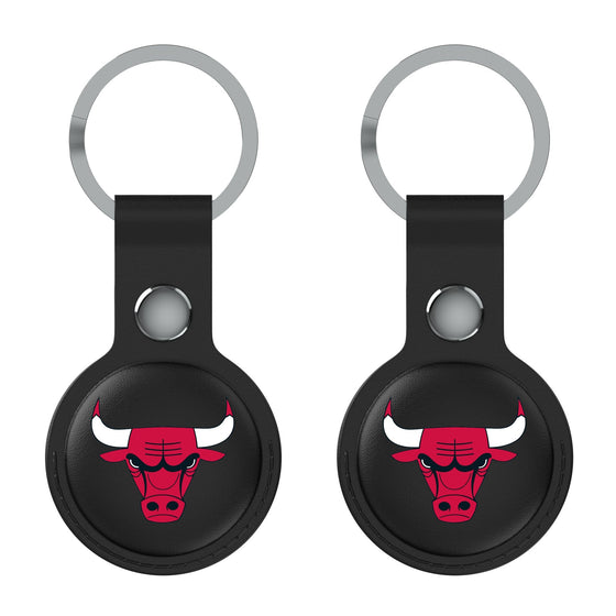 Chicago Bulls Insignia Black Airtag Holder 2-Pack-1