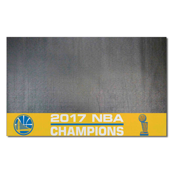 Golden State Warriors 2017 NBA Champions Vinyl Grill Mat - 26in. x 42in.