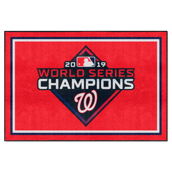 Washington Nationals 2019 World Series Champions 5ft. x 8 ft. Plush Area Rug