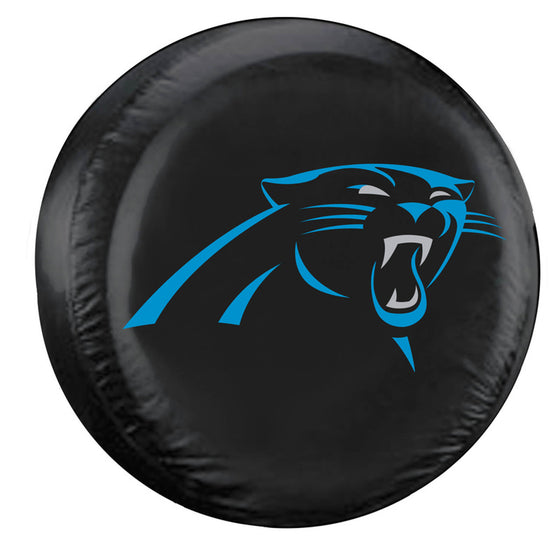 Carolina Panthers Black Tire Cover - Size Large (CDG)