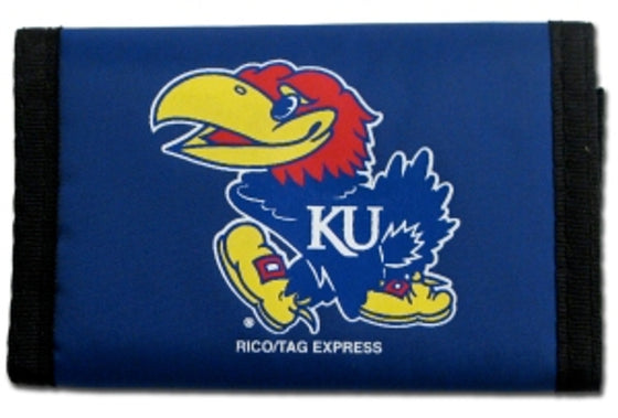 Kansas Jayhawks Wallet Nylon Trifold