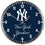 New York Yankees Round Chrome Wall Clock (CDG)