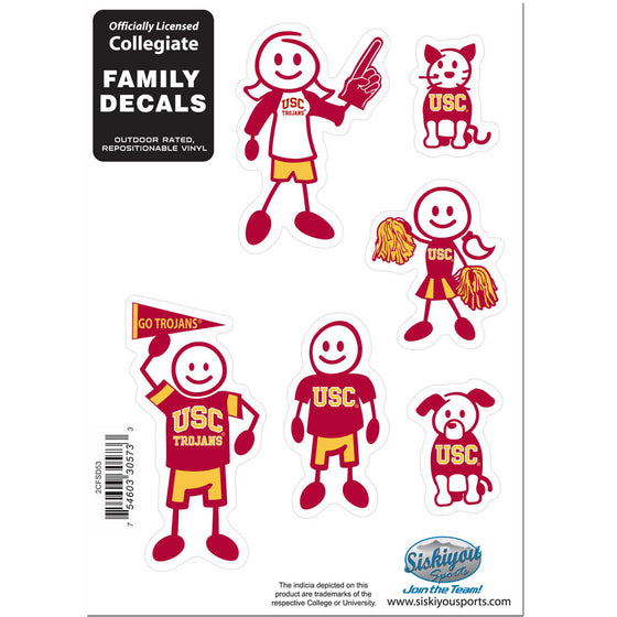 USC Trojans Family Decal Set Small