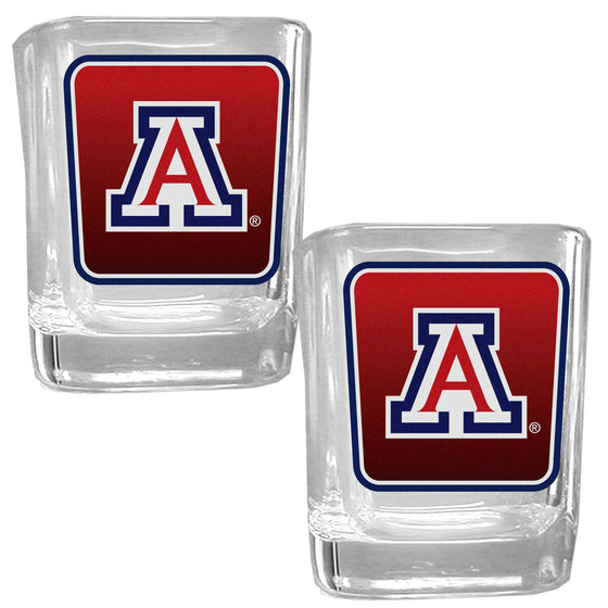 Arizona Wildcats Square Glass Shot Glass Set