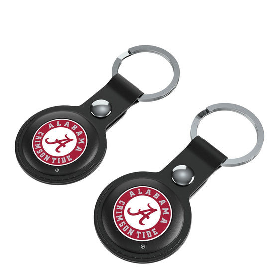 University of Alabama Crimson Tide Insignia Black Airtag Holder 2-Pack-2