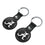 University of Alabama Crimson Tide Script A Insignia Black Airtag Holder 2-Pack-2
