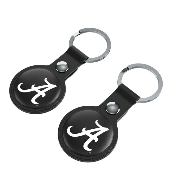 University of Alabama Crimson Tide Script A Insignia Black Airtag Holder 2-Pack-2