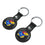 Kansas Jayhawks Insignia Black Airtag Holder 2-Pack-2