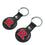 Rutgers Scarlet Knights Insignia Black Airtag Holder 2-Pack-2