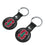 Stanford Cardinal Insignia Black Airtag Holder 2-Pack-2