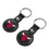 Chicago Bulls Insignia Black Airtag Holder 2-Pack-2