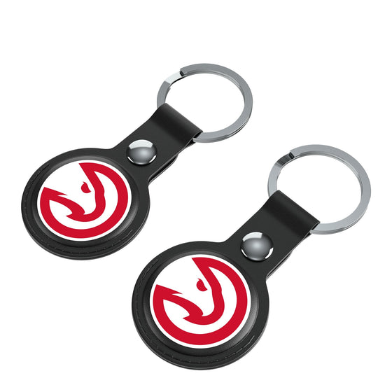 Atlanta Hawks Insignia Black Airtag Holder 2-Pack-2