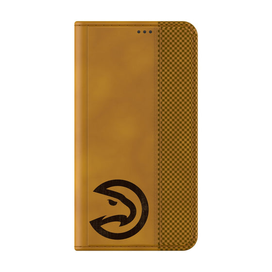 Atlanta Hawks Burn Folio Phone Case-1