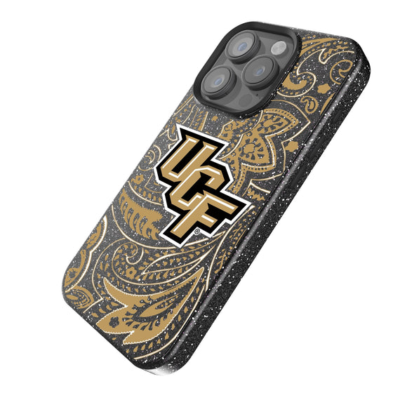 Central Florida Golden Knights Paisley Bling Phone Case-1