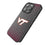 Virginia Tech Hokies Linen Bling Phone Case for Apple iPhone-1