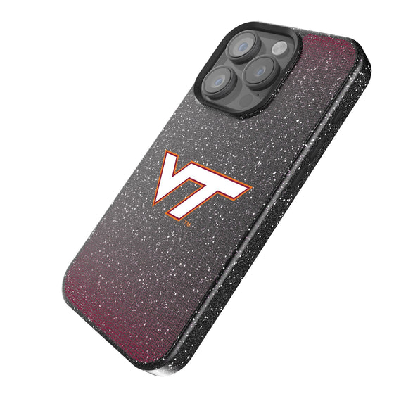 Virginia Tech Hokies Linen Bling Phone Case for Apple iPhone-1