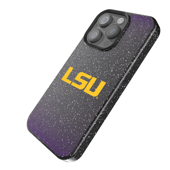 Louisiana State University Tigers Linen Bling Phone Case for Apple iPhone-1