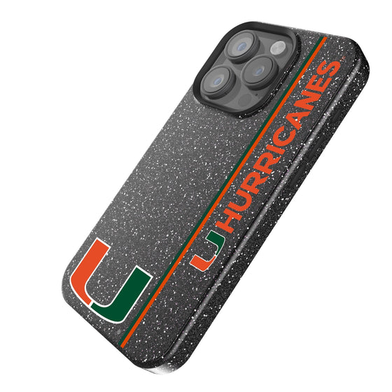 Miami Hurricanes Sidebar Bling Phone Case-1