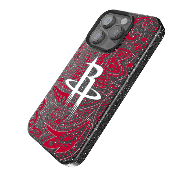 Houston Rockets Paisley Bling Phone Case-1