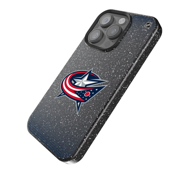 Columbus Blue Jackets Linen Bling Phone Case for Apple iPhone-1