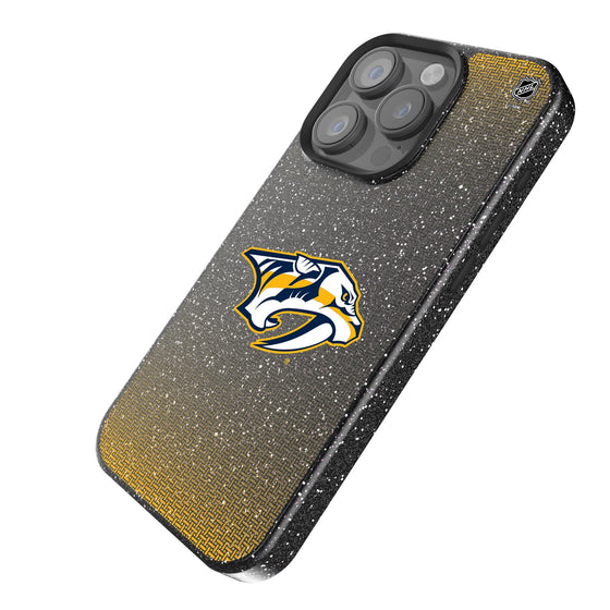 Nashville Predators Linen Bling Phone Case for Apple iPhone-1