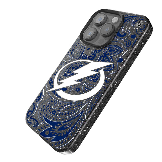 Tampa Bay Lightning Paisley Bling Phone Case-1