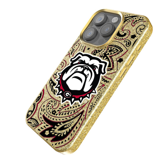 Georgia Bulldogs Paisley Bling Phone Case-1