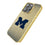 University of Michigan Wolverines Linen Bling Phone Case for Apple iPhone-1