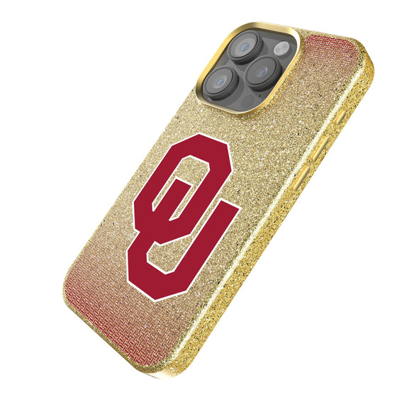 University of Oklahoma Sooners Linen Bling Phone Case for Apple iPhone-1
