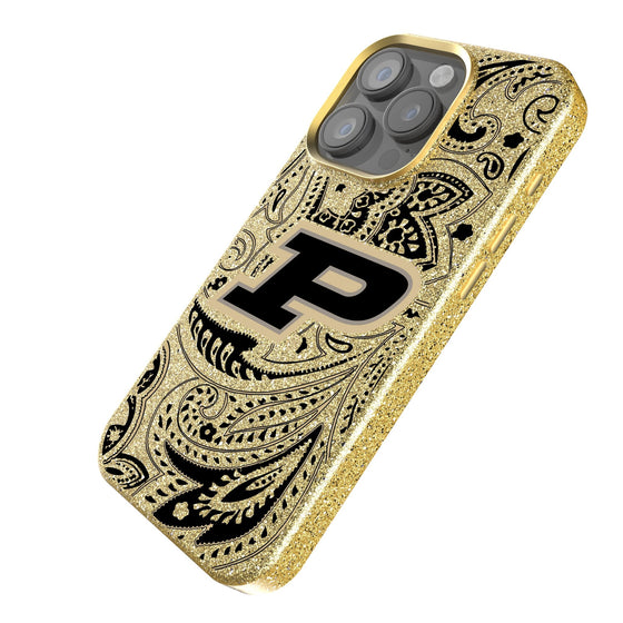 Purdue Boilermakers Paisley Bling Phone Case-1