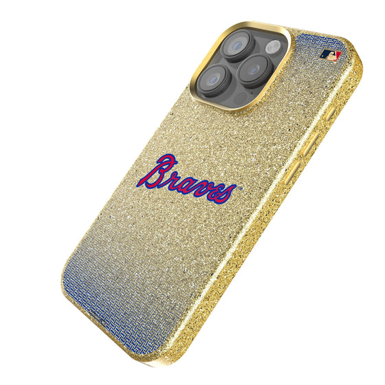 Atlanta Braves Home 2012 - Cooperstown Collection Linen Bling Phone Case for Apple iPhone-1