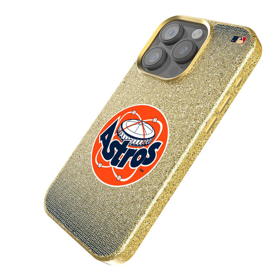 Houston Astros 1977-1993 - Cooperstown Collection Linen Bling Phone Case for Apple iPhone-1