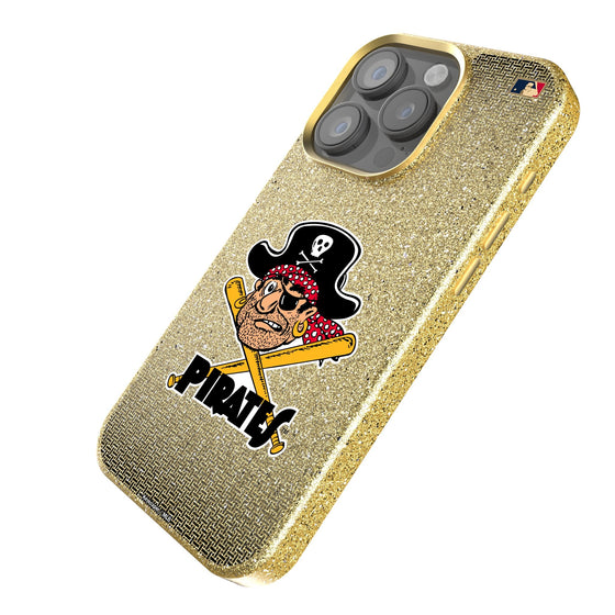 Pittsburgh Pirates 1958-1966 - Cooperstown Collection Linen Bling Phone Case for Apple iPhone-1