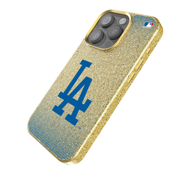 LA Dodgers Linen Bling Phone Case for Apple iPhone-1