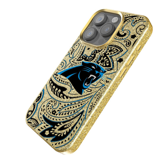 Carolina Panthers Paisley Bling Phone Case-1